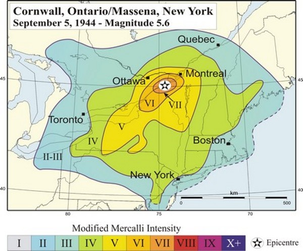 Map of affected area