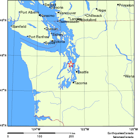 Map of Earthquake Localities