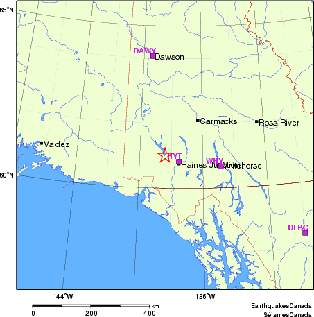 Map of Regional Seismographs