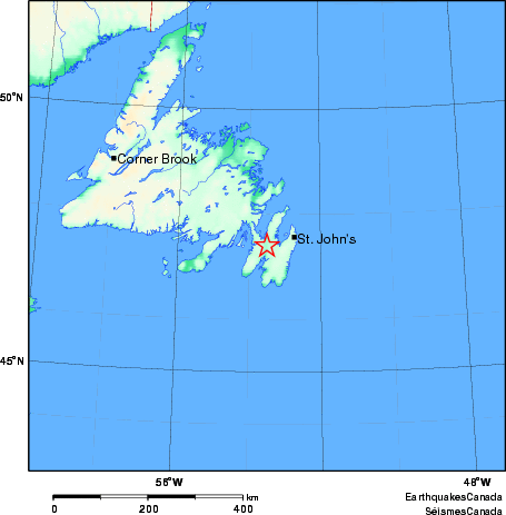 Map of Earthquake Area