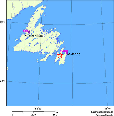 Map of Regional Seismographs