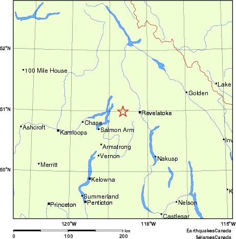 Map of Earthquake Localities