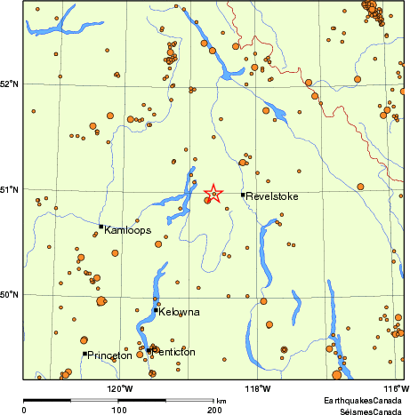 Map of earthquakes magnitude 2.0 and larger, 2000 - present