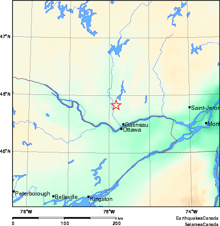 Map of Earthquake Area