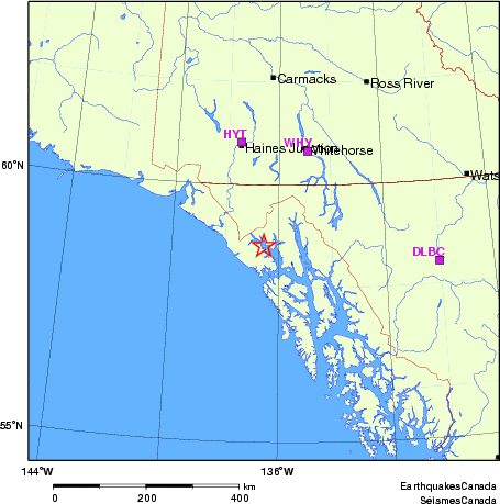 Map of Regional Seismographs