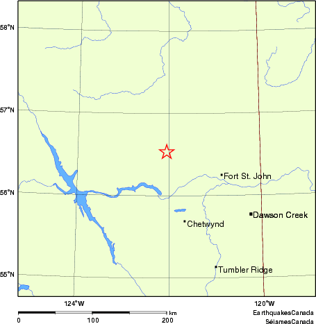 Map of Earthquake Localities