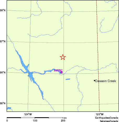 Map of Regional Seismographs