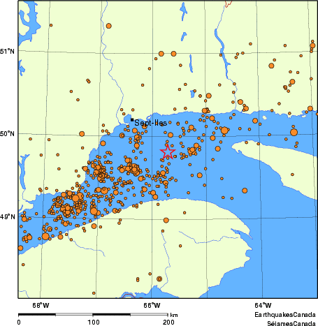 Map of earthquakes magnitude 2.0 and larger, 2000 - present