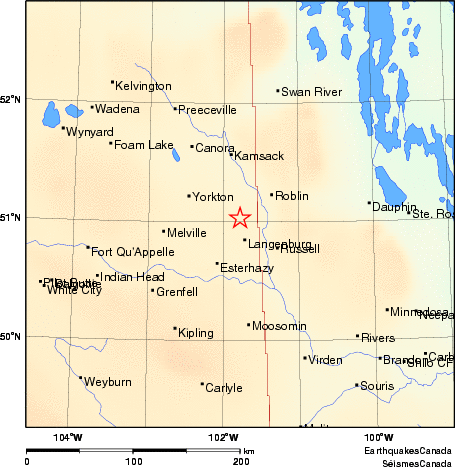 Map of Earthquake Area