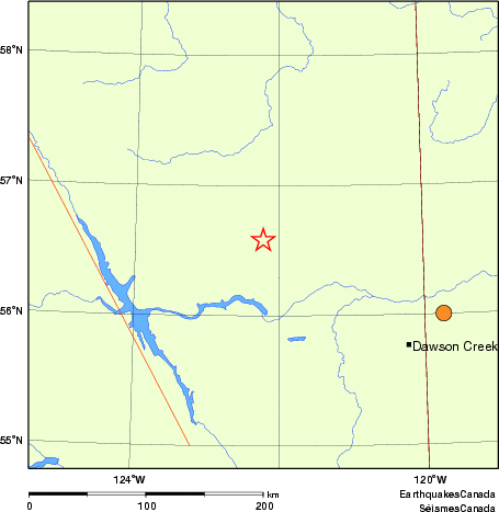 carte des séismes historiques de magnitude 5,0 et plus.  Détails dans le tableau de données ci-dessous