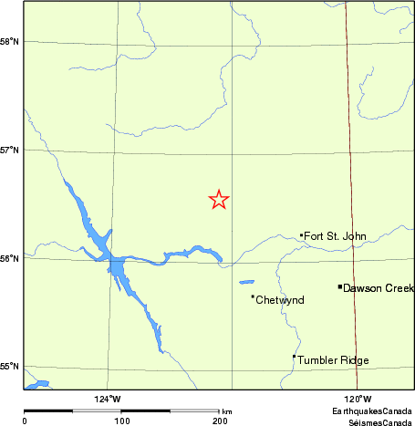 Map of Earthquake Localities