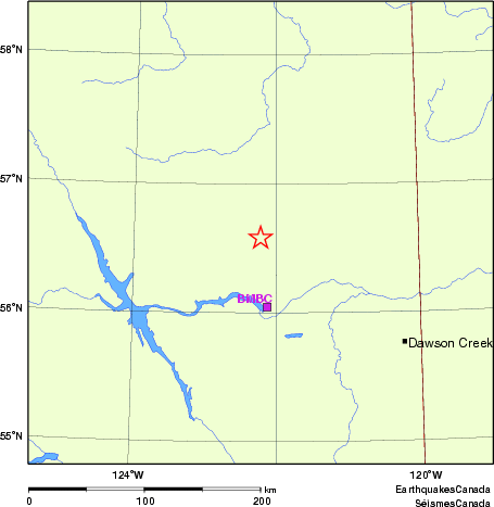 Map of Regional Seismographs