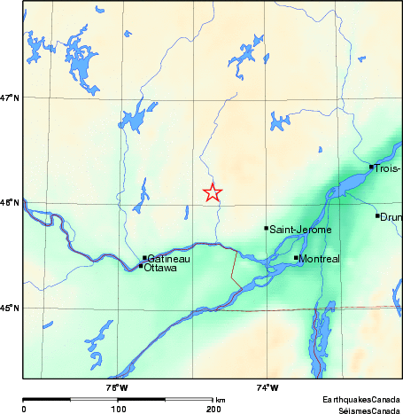 Map of Earthquake Area