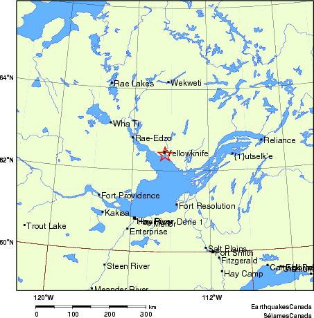 carte des endroits près de l'épicentre