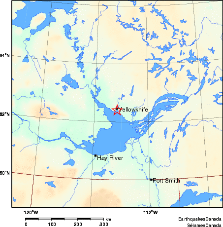 carte des environs du séisme