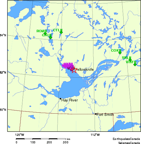 Map of Regional Seismographs