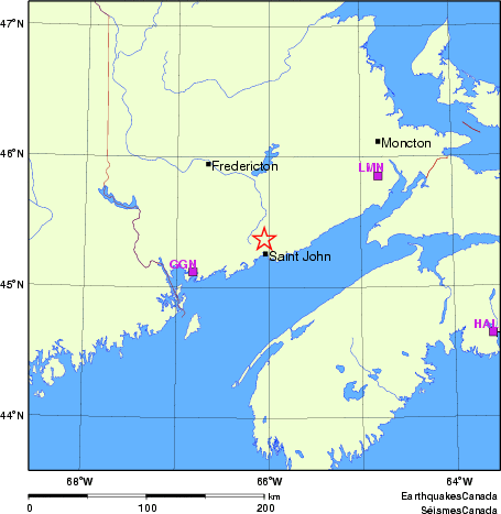 Map of Regional Seismographs