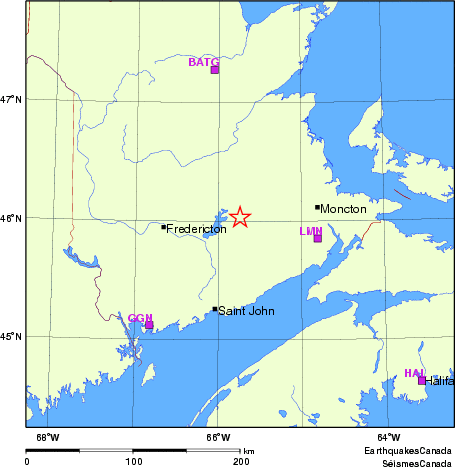 Map of Regional Seismographs