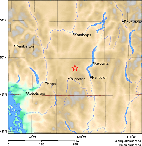 Map of Earthquake Area