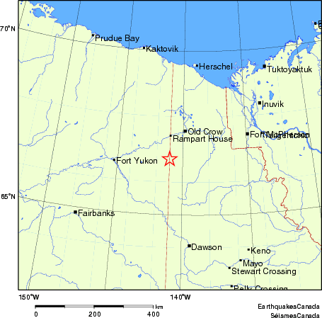 carte des endroits près de l'épicentre