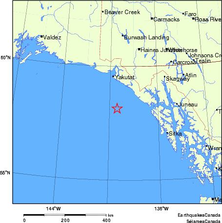 Map of Earthquake Localities