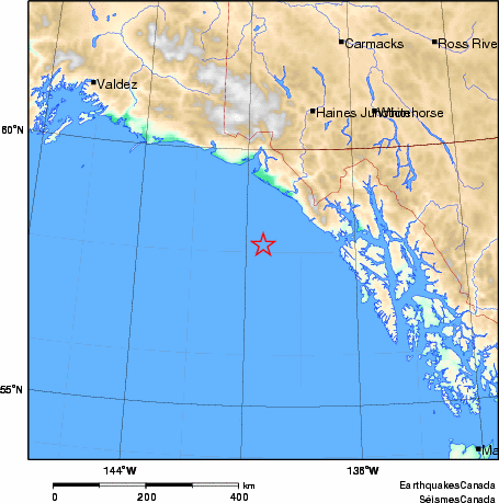 Map of Earthquake Area