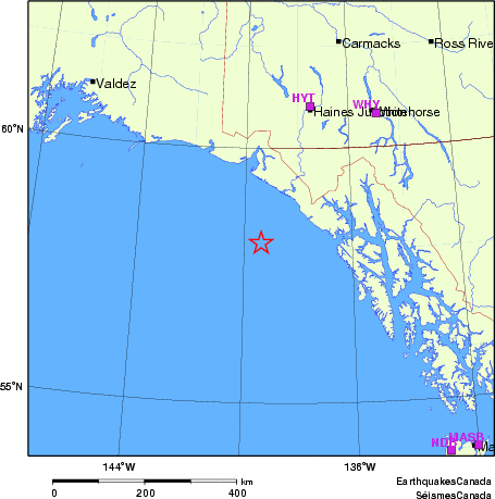 Map of Regional Seismographs