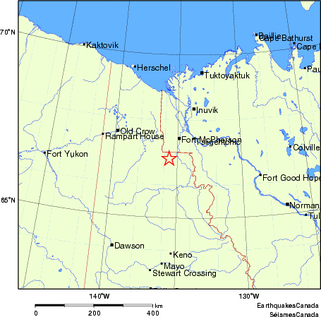 Map of Earthquake Localities