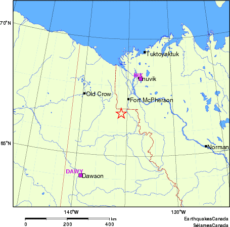 Map of Regional Seismographs