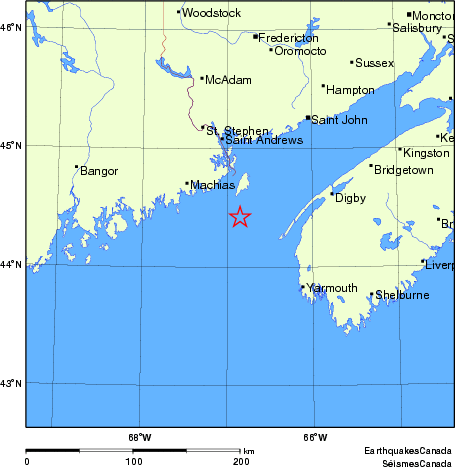 Map of Earthquake Localities