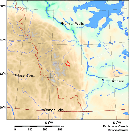 carte des environs du séisme