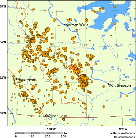 carte des des séismes de magnitude 2,0 et plus depuis 2000