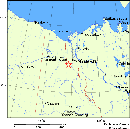 Map of Earthquake Localities