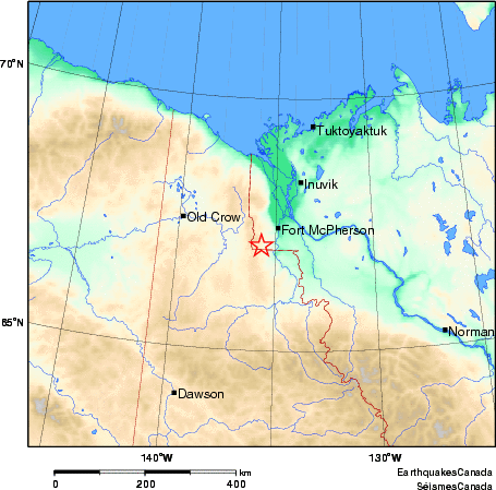 Map of Earthquake Area