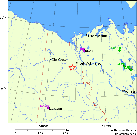 Map of Regional Seismographs