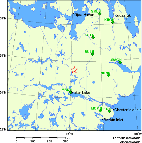 Map of Regional Seismographs