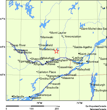 Map of Earthquake Localities