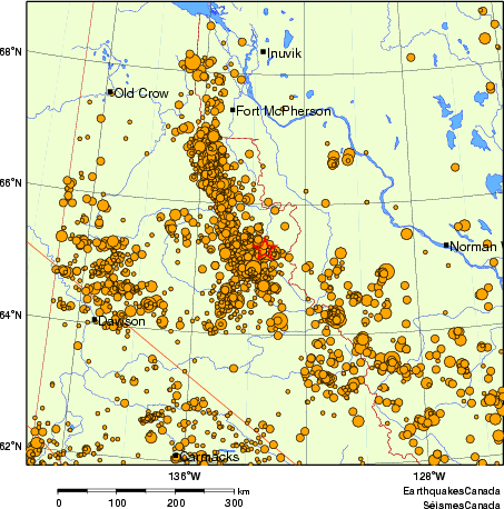 carte des des séismes de magnitude 2,0 et plus depuis 2000