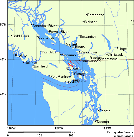 Map of Earthquake Localities