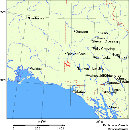 Map of Earthquake Localities