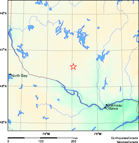 Map of Earthquake Area