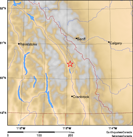 Map of Earthquake Area