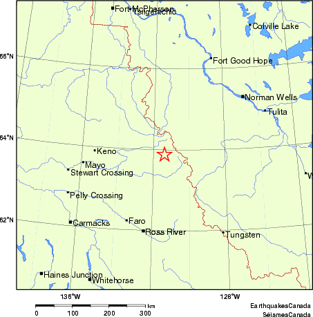 carte des endroits près de l'épicentre