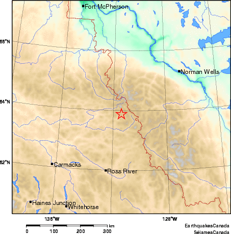 carte des environs du séisme