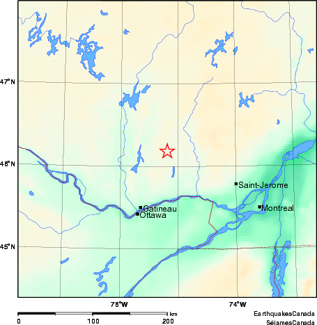 Map of Earthquake Area