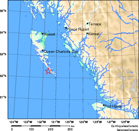 Map of Earthquake Area