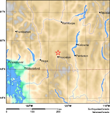 Map of Earthquake Area