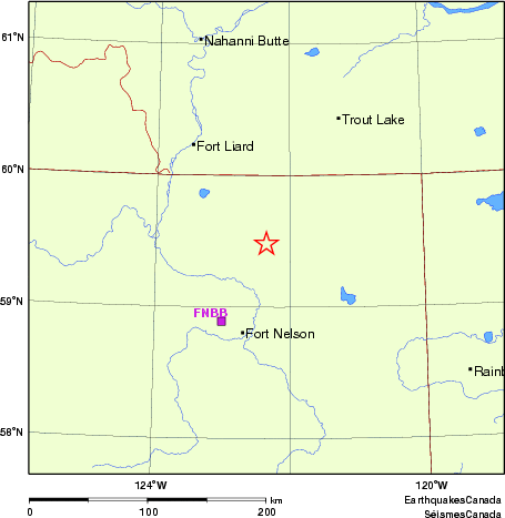 Map of Regional Seismographs