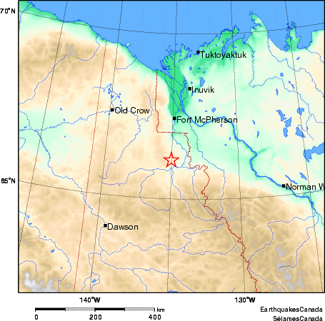 Map of Earthquake Area