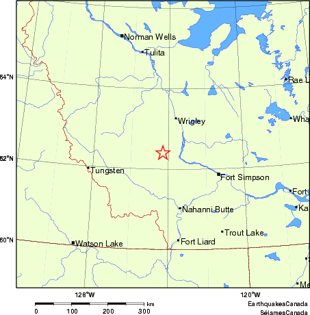 carte des endroits près de l'épicentre